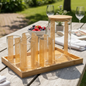 GoldLine Patterned 8-Pcs Glass Beverage Set