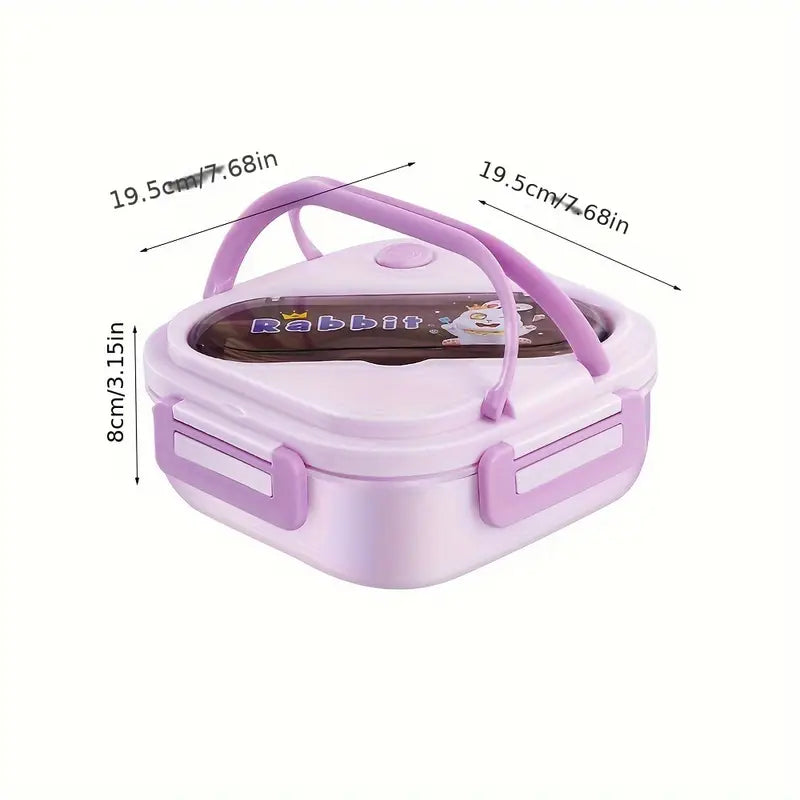SnackPals Lunch Keeper - Kids Lunch Box with Reusable Spoon & Fork