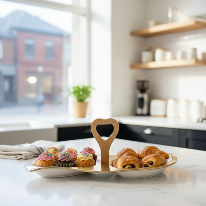 CeramicPetal Carry & Serve Platter