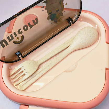 SnackPals Lunch Keeper - Kids Lunch Box with Reusable Spoon & Fork