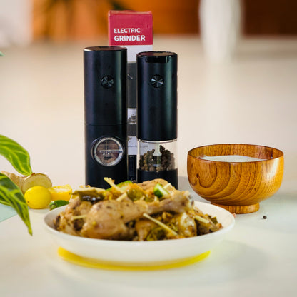 Electric Pepper Grinder with Led - (Battery Operated)