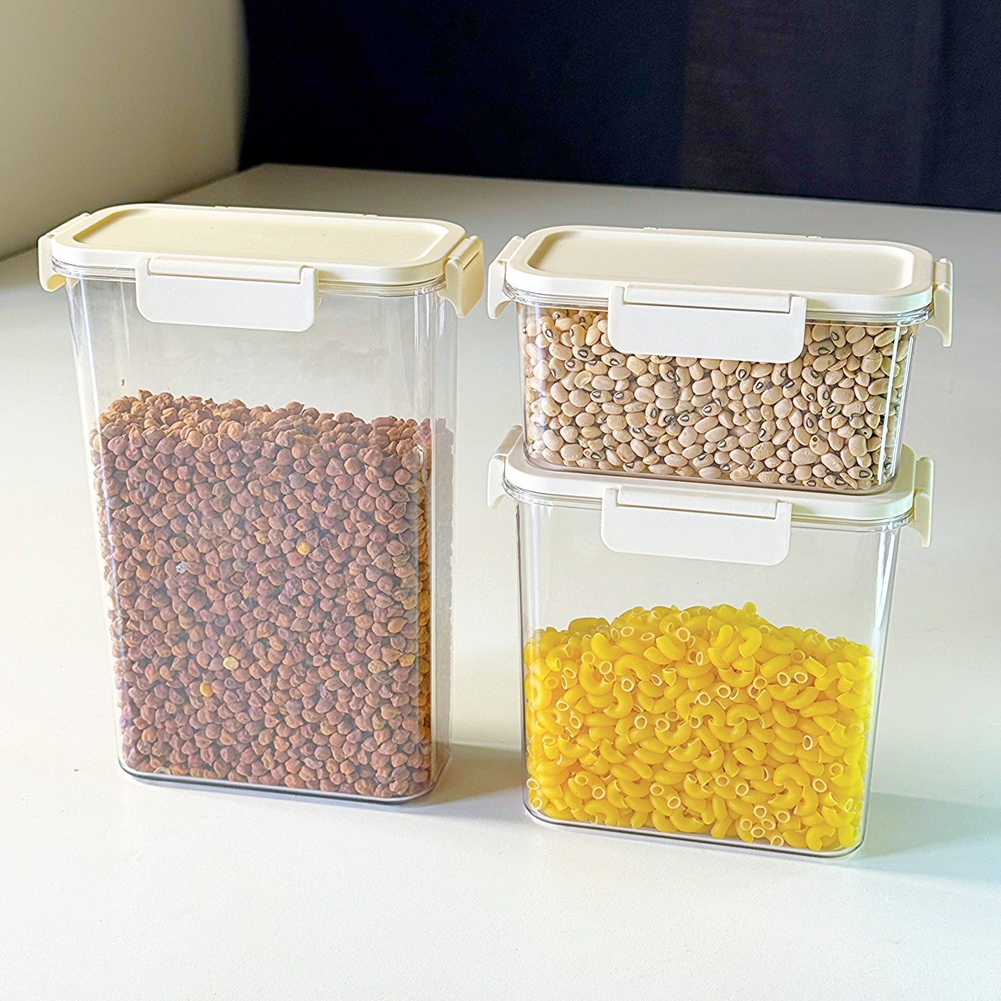 MoistureLock Multi-Shape Storage Canisters – Airtight & Space-Saving