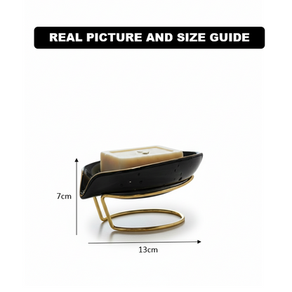 GoldFrame Ceramic Soap Tray