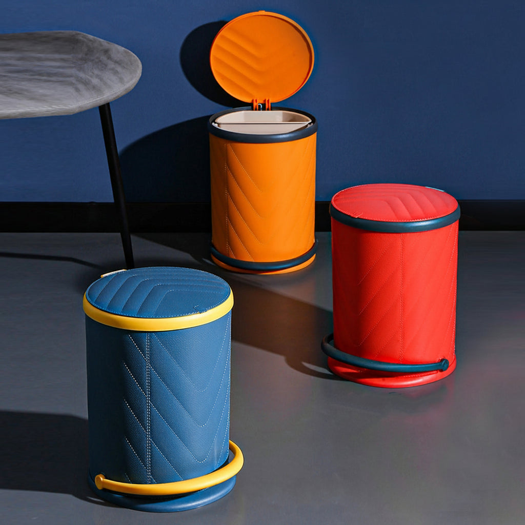 SmartStep Bin – Pedal-Operated Trash Can with Draining Drawer & Detachable Basket