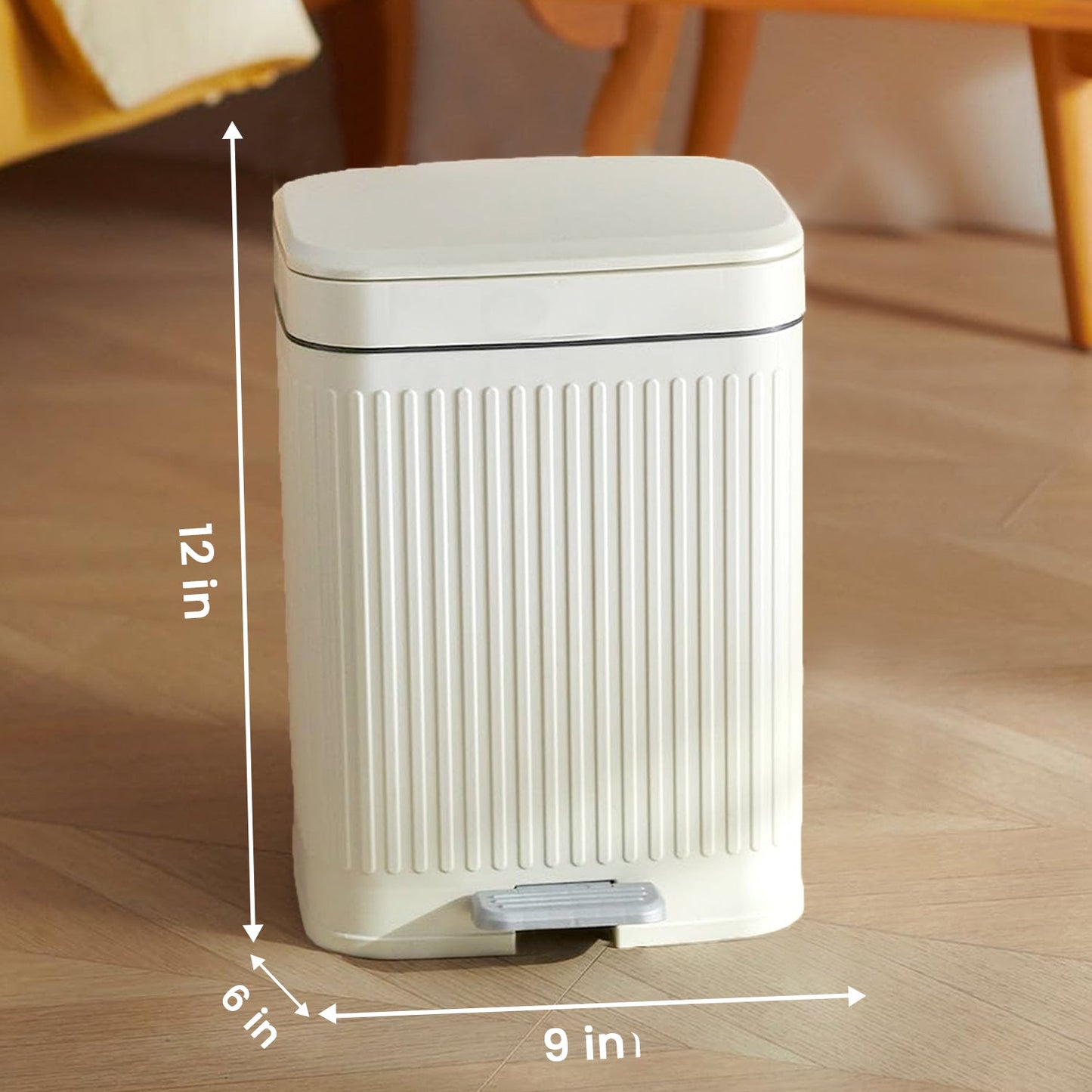 Modern Dual Action Press & Step Waste Bin
