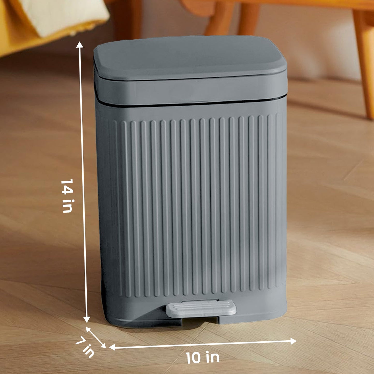 Modern Dual Action Press & Step Waste Bin