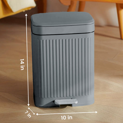 Modern Dual Action Press & Step Waste Bin