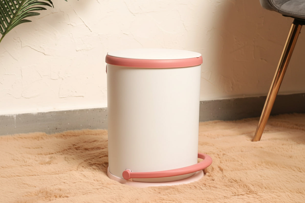 SmartStep Bin – Pedal-Operated Trash Can with Draining Drawer & Detachable Basket
