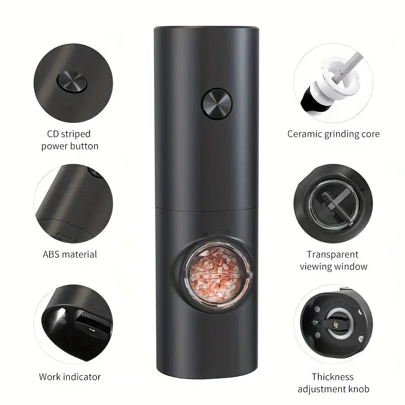 Electric Pepper Grinder with Led - (Battery Operated)